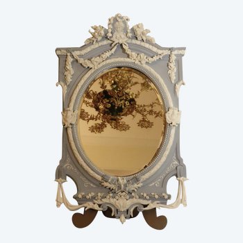 Large Mirror To Ask In Biscuit De Sèvres Nineteenth