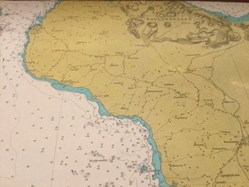 old maritime map "Swedish coasts"