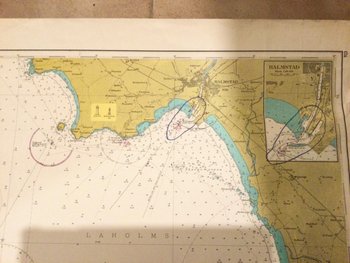 old maritime map "Swedish coasts"