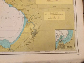 old maritime map "Swedish coasts"