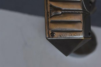 Modernist Art Deco Desk Lamp 1930 Brand Monix in Paris