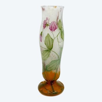 Daum Vaso Art Nouveau "con piselli dolci"