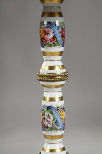 Table guéridon en Porcelaine "Allégorie de la musique", XIXe siècle