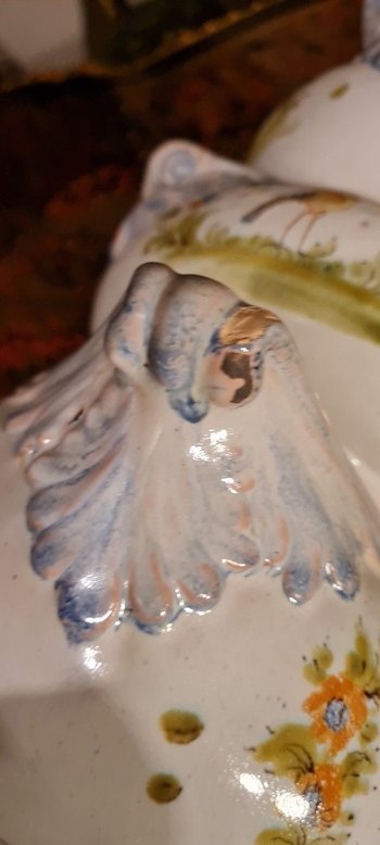 XIX Th S, Large Tulip Tree In Earthenware