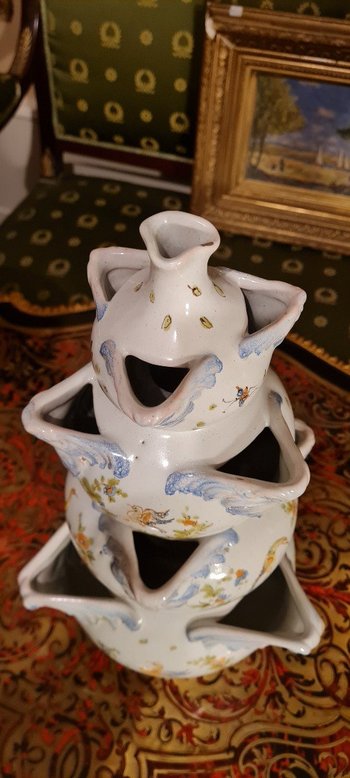 XIX Th S, Large Tulip Tree In Earthenware