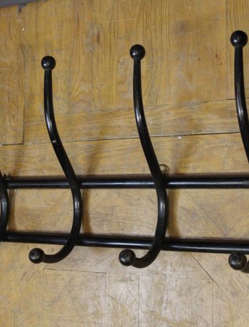 Appendiabiti da parete in legno curvato, 1900 circa