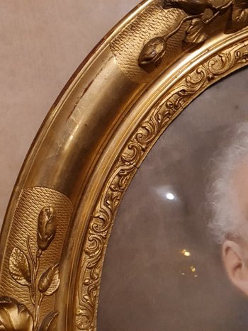 XIX th S, Portrait of a Pastel Man