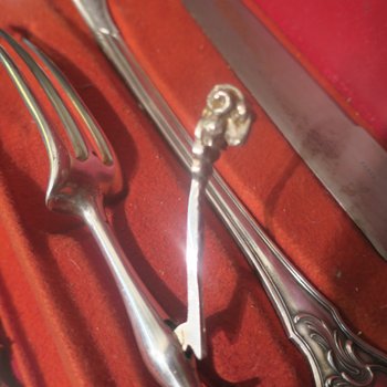 Sterling silver cutlery set, 18 place settings