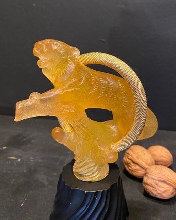 Cork or paperweight, Daum unsigned
