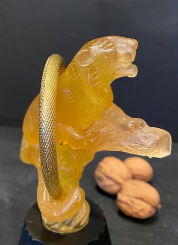 Cork or paperweight, Daum unsigned