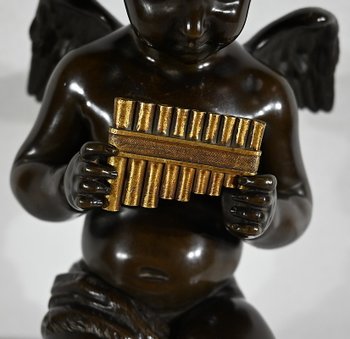 Bronzo “Angelot à la Flute” – Fine XIX secolo