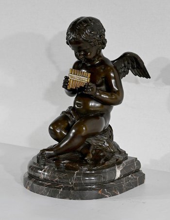 Bronzo “Angelot à la Flute” – Fine XIX secolo