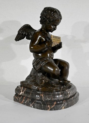 Bronzo “Angelot à la Flute” – Fine XIX secolo