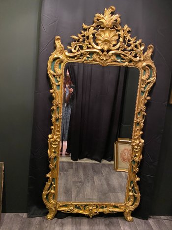 Large mirror, golden mirror on weekends, 207 cm high