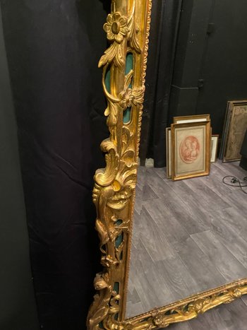 Large mirror, golden mirror on weekends, 207 cm high
