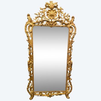 Large mirror, golden mirror on weekends, 207 cm high