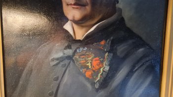 XIX ème, Porträt Einer Dame Öl Auf Leinwand