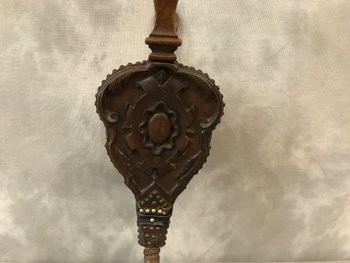 Carved Wood Fireplace Bellows Late 18th Century