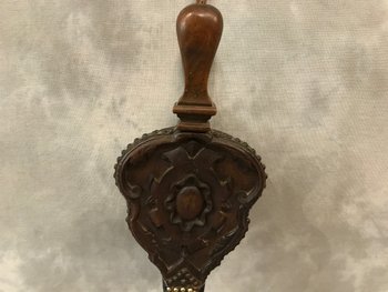 Carved Wood Fireplace Bellows Late 18th Century