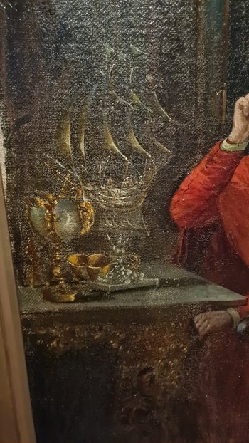 P.kuhn, Religiöses Gemälde, das einen Kardinal darstellt