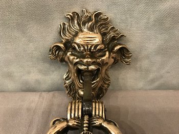Beautiful Bronze Polished And Varnished Doorknocker Late 18th Century