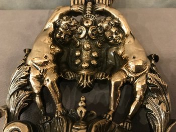 Beautiful Bronze Polished And Varnished Doorknocker Late 18th Century