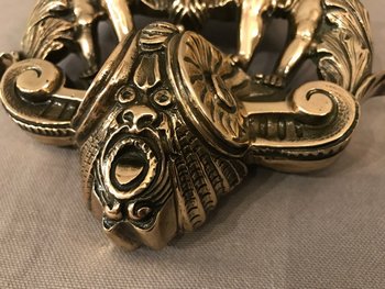 Beautiful Bronze Polished And Varnished Doorknocker Late 18th Century