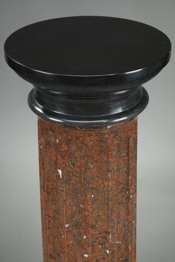 Column In Griotte Scagliola, Late 19th Century
