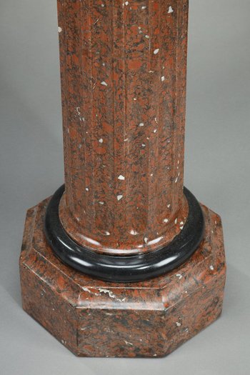 Column In Griotte Scagliola, Late 19th Century