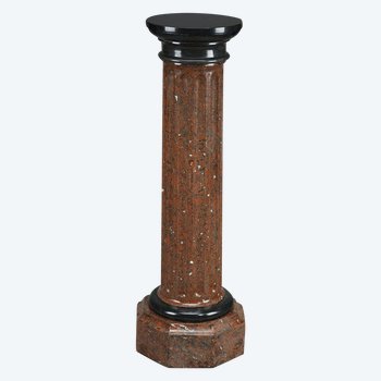 Column In Griotte Scagliola, Late 19th Century