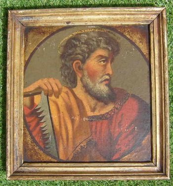 Kleines Bild, Gemälde des Heiligen Simon