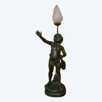 Moreau, Lampe, die einen musizierenden Engel darstellt