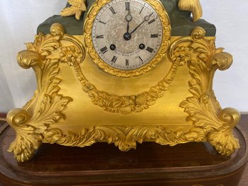 CHARLES X CLOCK UNDER GLOBE