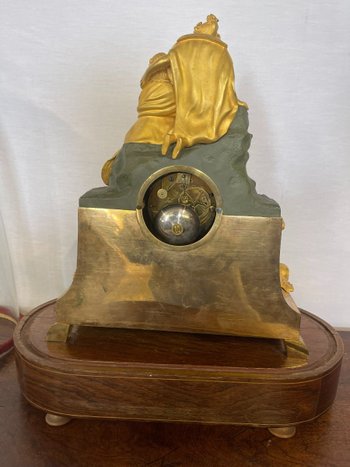 CHARLES X CLOCK UNDER GLOBE