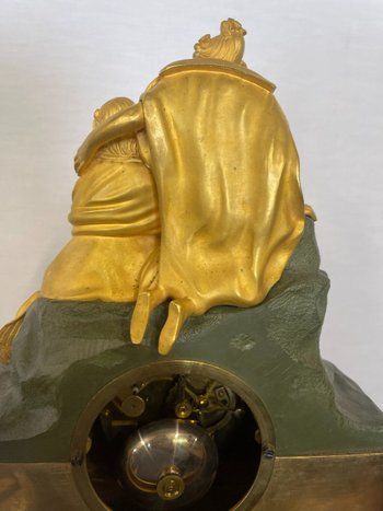 CHARLES X CLOCK UNDER GLOBE