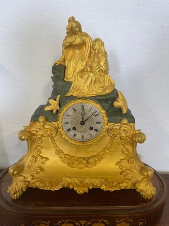 CHARLES X CLOCK UNDER GLOBE