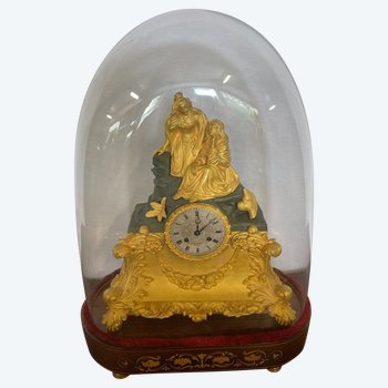 CHARLES X CLOCK UNDER GLOBE