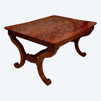 Mahogany Flat Desk Restoration Period XIXth Century