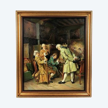 Olio su tela, Lo studio del pittore, XX secolo