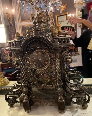 Stezle clock, with the arms of Lorraine
