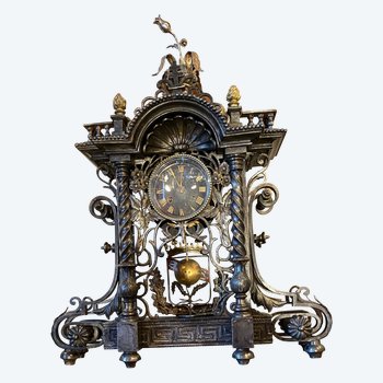 Stezle clock, with the arms of Lorraine
