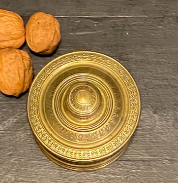 empire bronze inkwell