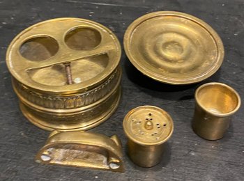 empire bronze inkwell