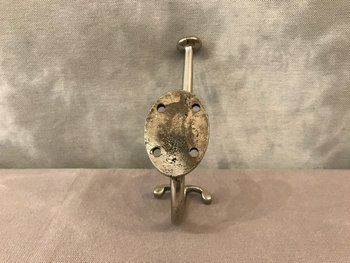 Patère En Bronze Chromé  Poli Et Vernis D’époque 19 ème