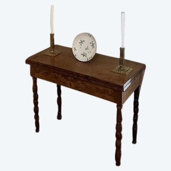 Ravissante table à jeux en acajou d'époque Charles X
