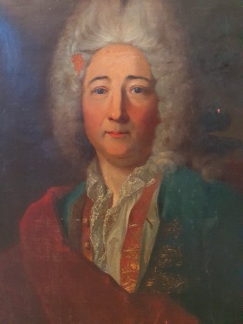 XVIII ème S, Portrait d'Homme, Cadre d'époque