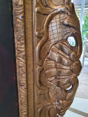 XVIII ème S, Portrait d'Homme, Cadre d'époque