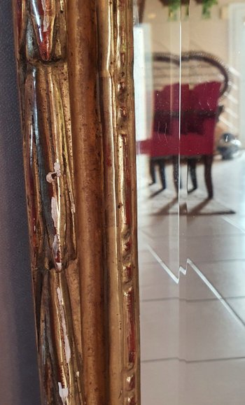 Miroir En Bois Doré Louis XVI