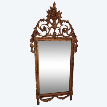 Miroir En Bois Doré Louis XVI