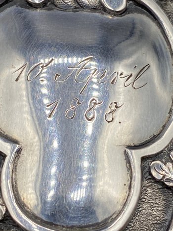 COPPA DA CACCIA IN ARGENTO XIX SECOLO